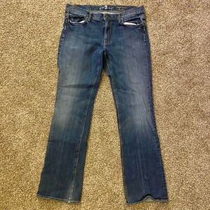 7 For All Mankind Indigo Boot Cut Jeans